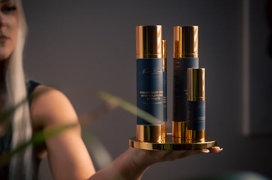 Set of Firming Body Cream by North Beauty with Hyaluronic Acid and Baltic Flower Extracts