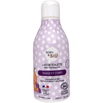 Born to Bio Baby Cleansing Milk - Organic & Fragrance-Free Lotion 300 ml