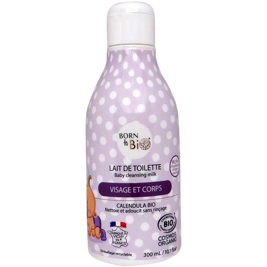 Born to Bio Baby Cleansing Milk - Organic & Fragrance-Free Lotion 300 ml