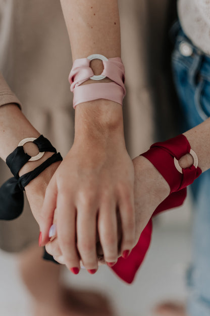 Silk Ribbon Bracelet - LOVE