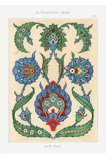 Heavy-Weight Premium T-Shirt "La Decoration Arabe" by Emile Prisse d'Avennes (1885)