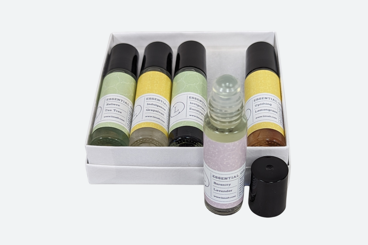 Natural Essential Oil Roll-On Set – 5 Aromatherapy Oils-4