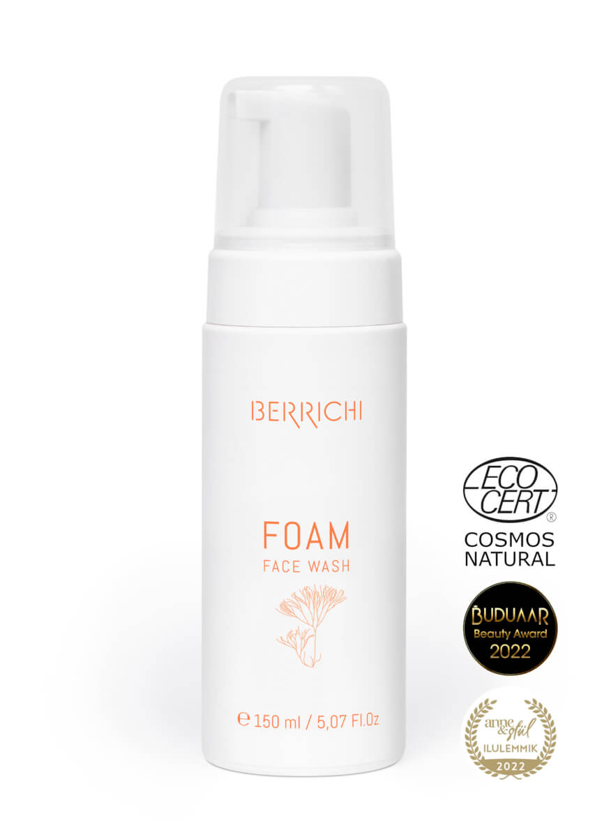 Detail of Berrichi Facial Cleansing FOAM 150ml premium pump bottle