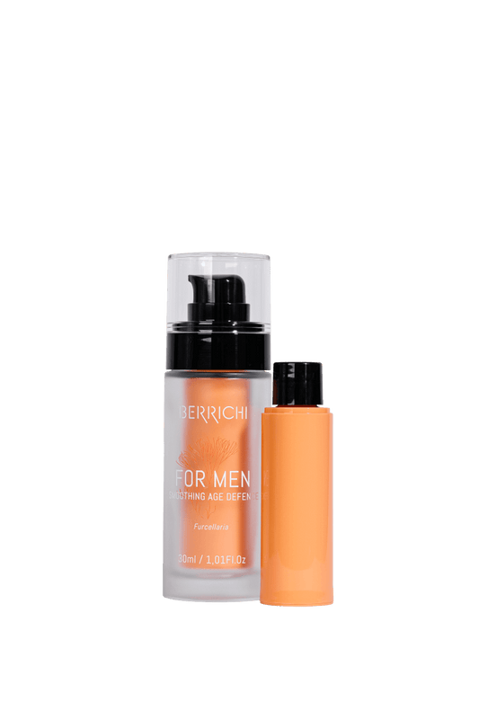 Refill system for the Berrichi FOR MEN organic skincare line