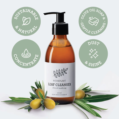 Generosa Leaf Cleaner and Shine Spray for glossy houseplant leaves