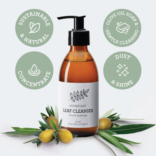 Generosa Leaf Cleaner and Shine Spray for glossy houseplant leaves