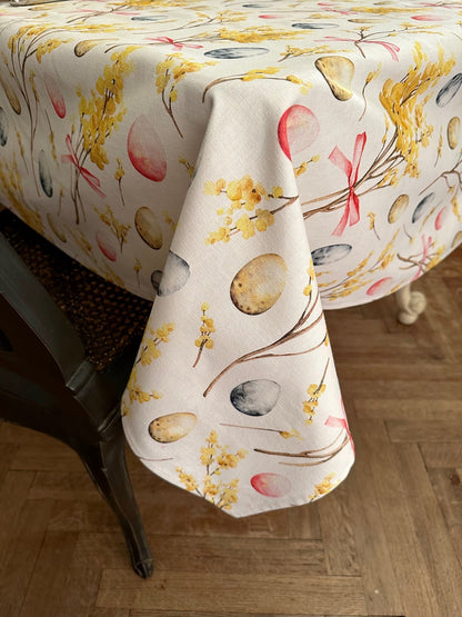 Rectangular Tablecloth - Easter Happy
