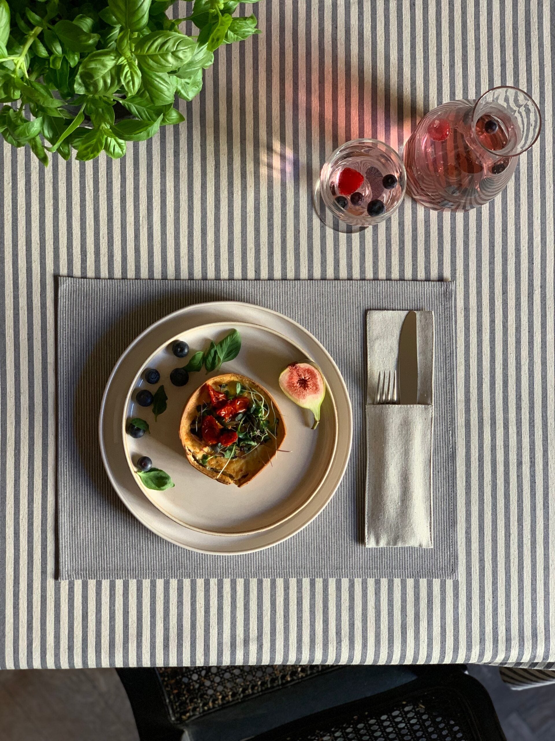 Rectangular Tablecloth, Recycled Fabric - Nord 1