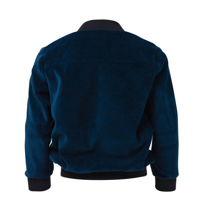 The Velvet Blazer — Petrol Blue
