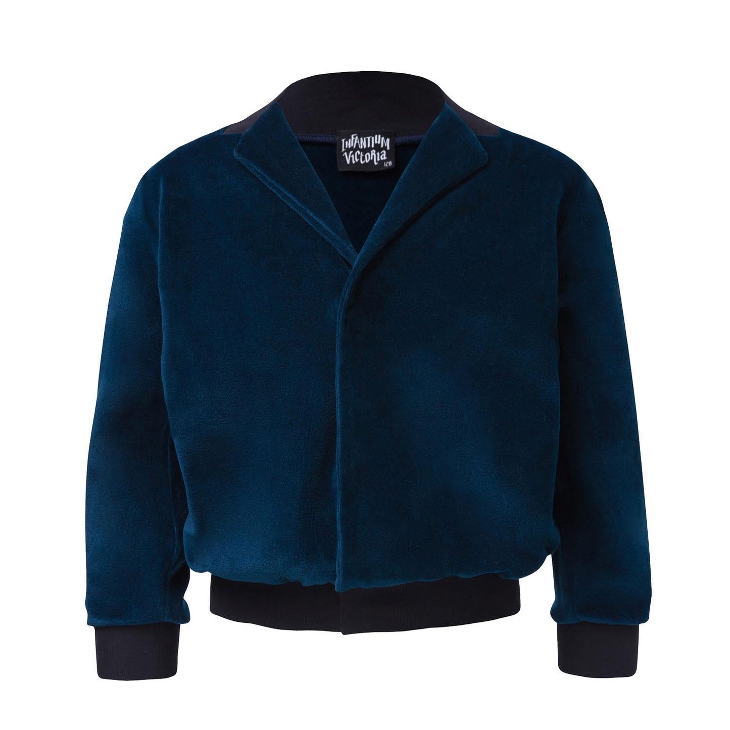 The Velvet Blazer — Petrol Blue