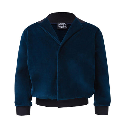 The Velvet Blazer — Petrol Blue