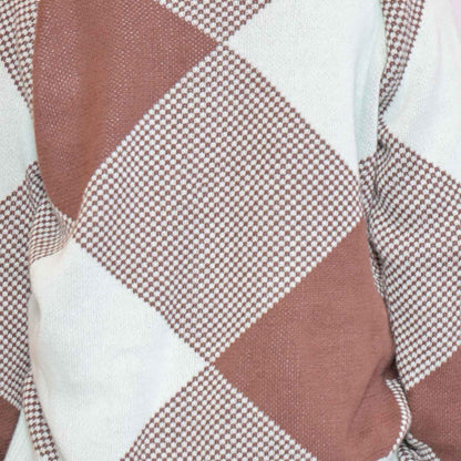 Kids Cardigan in Choco and Mint