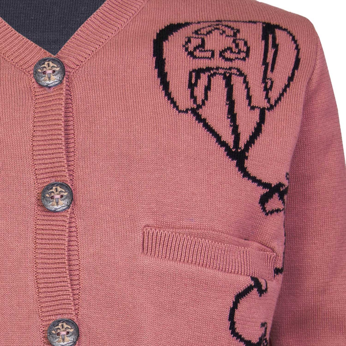 The Kite Cardigan — Pink-2