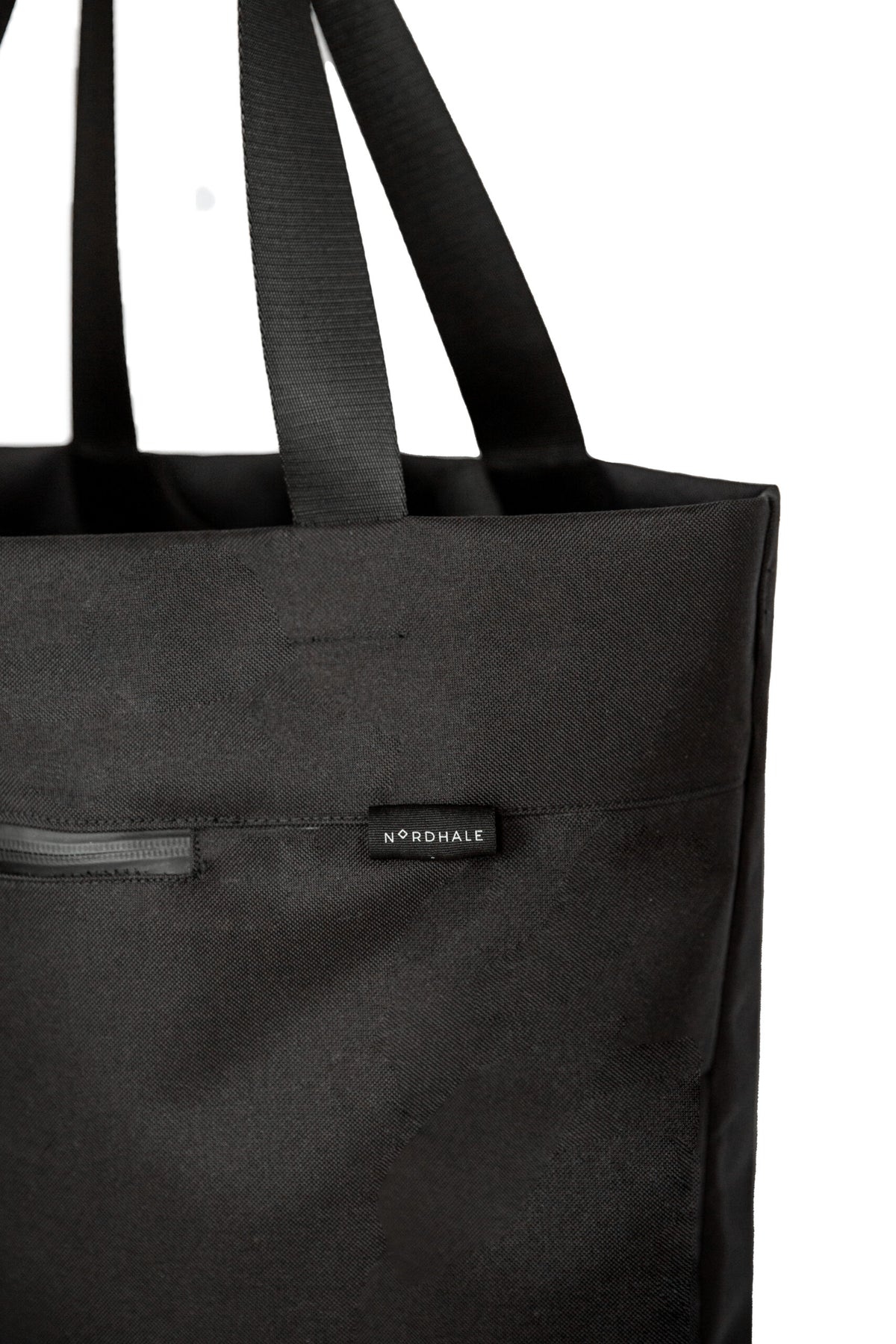 Close up of VIK Large Tote Bag in recycled felt, spacious eco-friendly shoulder bag