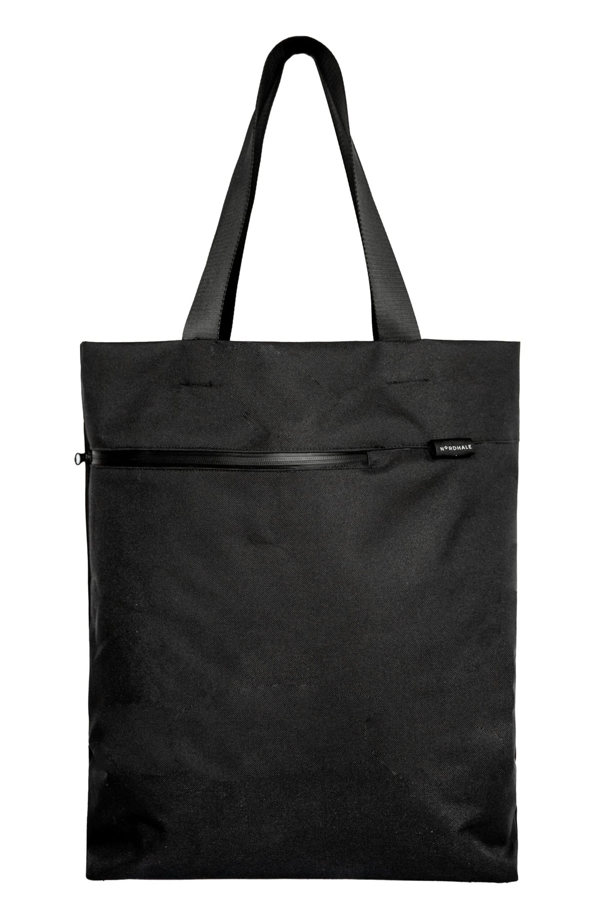 Front view of VIK Large Tote Bag in recycled felt, spacious eco-friendly shoulder bag