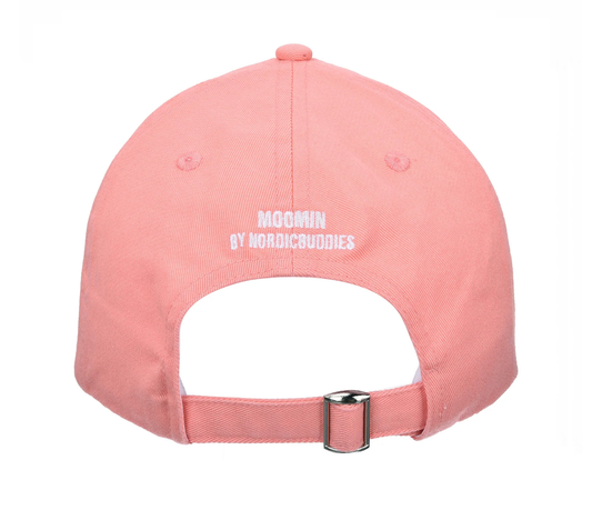Back view of the Little My Cap Pink. Premium Moomin merchandise by Nordicbuddies.