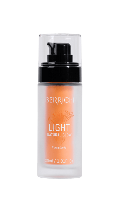 Front view of the Berrichi Face Cream LIGHT airless jar