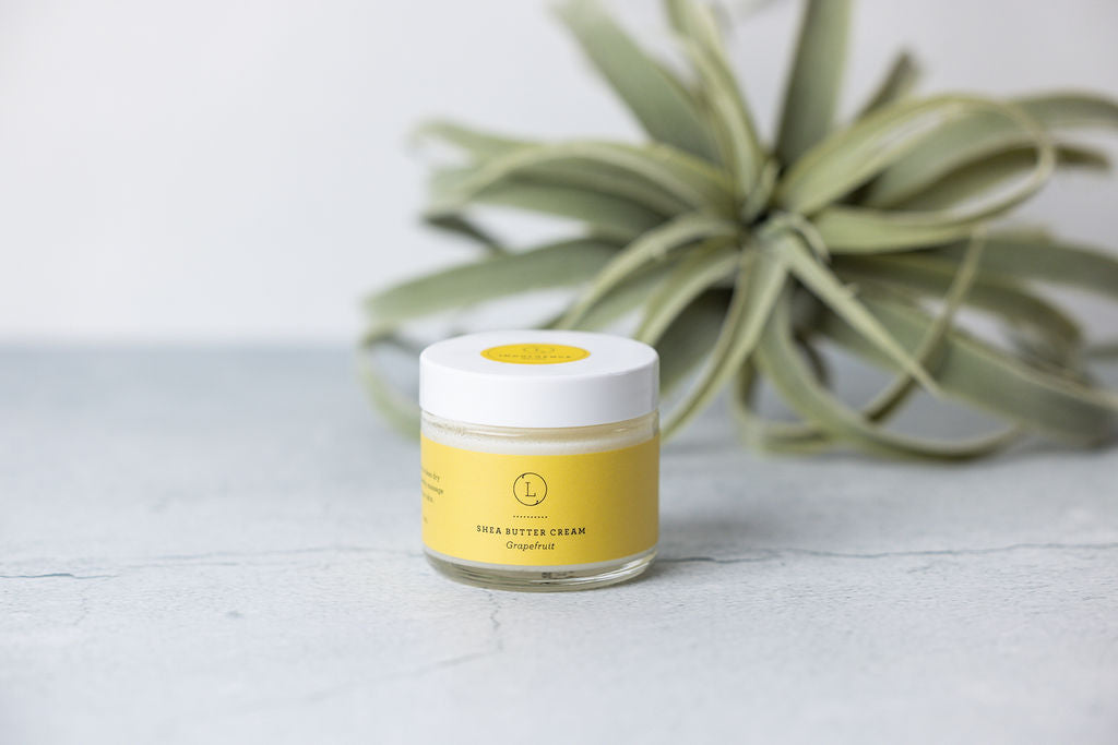 Grapefruit Shea Butter Body Cream - Natural moisturizing body butter jar | Lizush