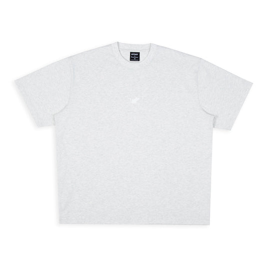 Front view of the Moomin Classics Heavy T-Shirt Melange Grey - Official Nordicbuddies apparel.