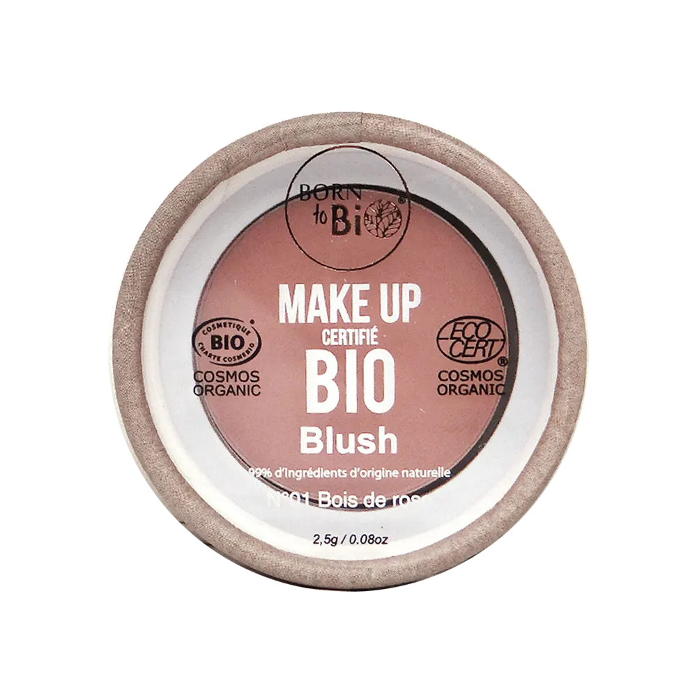 Born to Bio Organic Blush - Boise de Rose Natural Face Makeup - Ecocert Certified