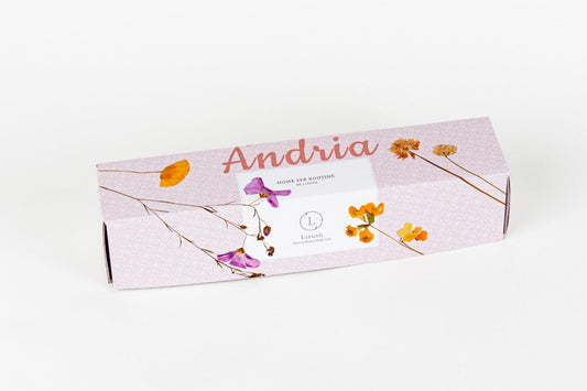 Lavender Heart Bath Bomb Gift Set - Natural lavender essential oil heart bath bombs | Lizush - Customized box
