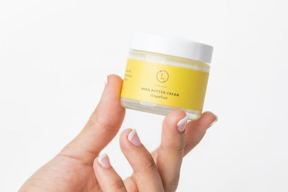 Grapefruit Shea Butter Body Cream - Citrus scented organic body moisturizer jar | Lizush