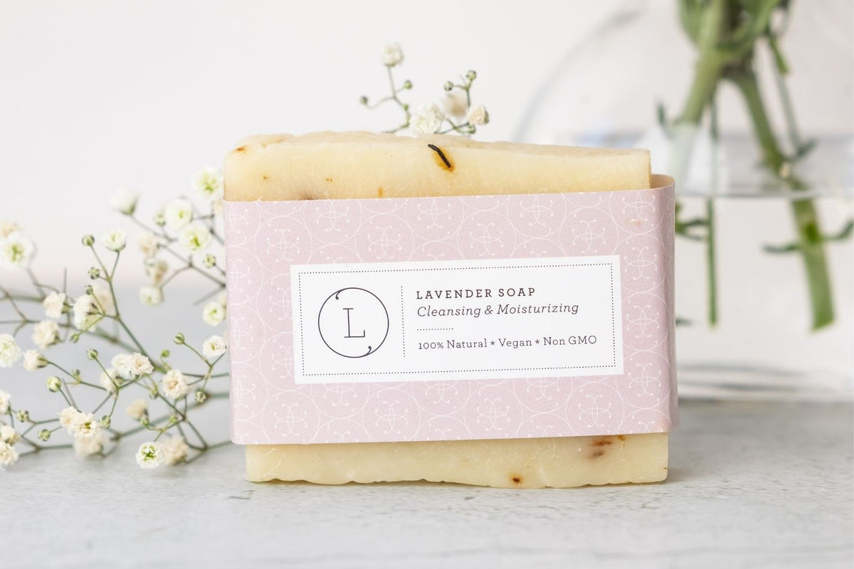 Lavender Handmade Soap Bars - Natural vegan cold process soap 2-pack | Lizush