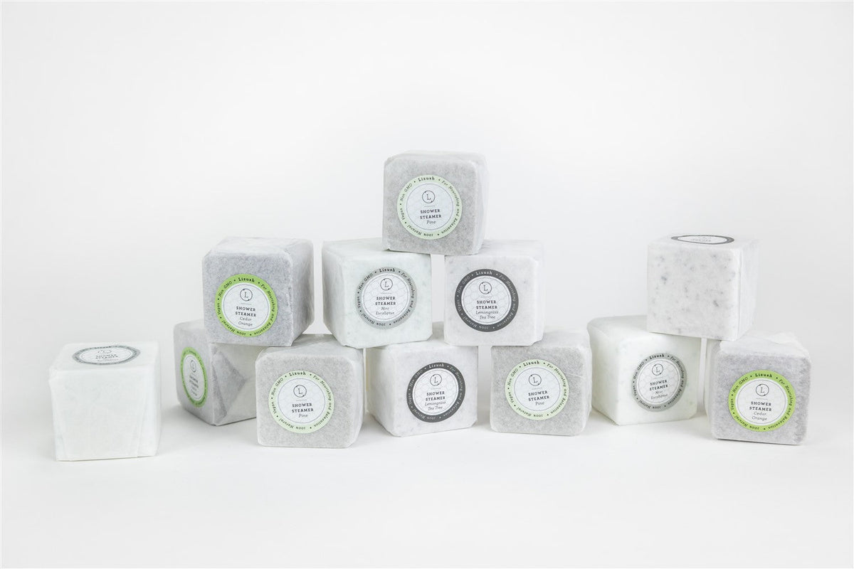 Earthy Shower Steamer Gift Box - Handmade essential oil shower steamers gift set | Lizush