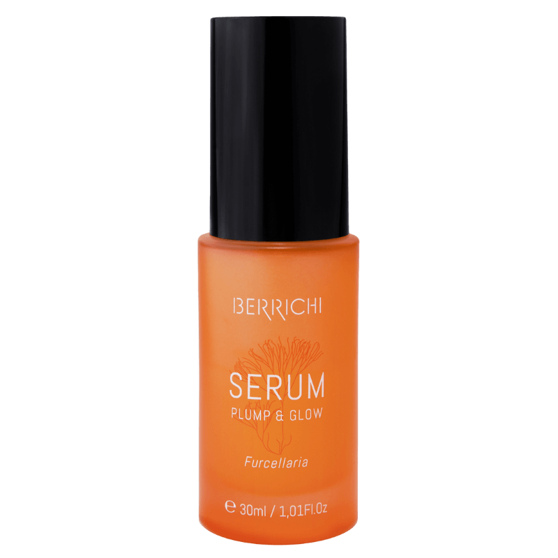 Berrichi SERUM in a luxury minimalist skincare setting