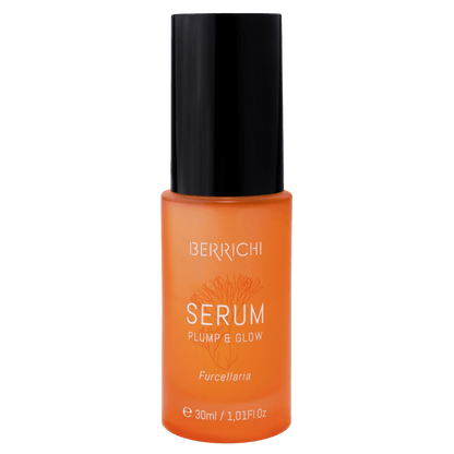 Berrichi SERUM in a luxury minimalist skincare setting