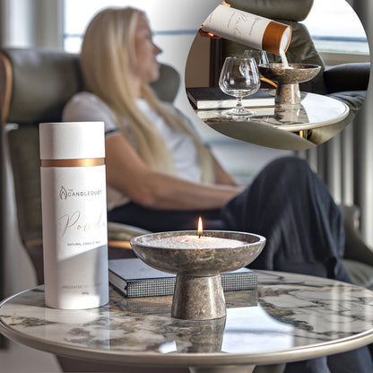 Decorative powdered candle with long lasting natural scent - Diamond Dust