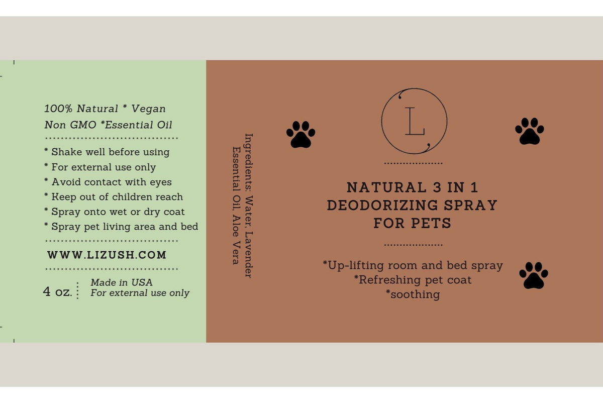 Natural Pet Deodorizing Spray – Freshening Mist for Dogs & Cats-2