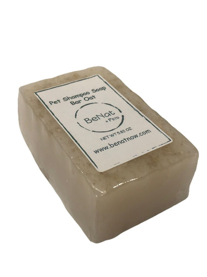 BeNat Pets All-Natural Oat Pet Shampoo Bar 5.8 oz product box for dogs and cat