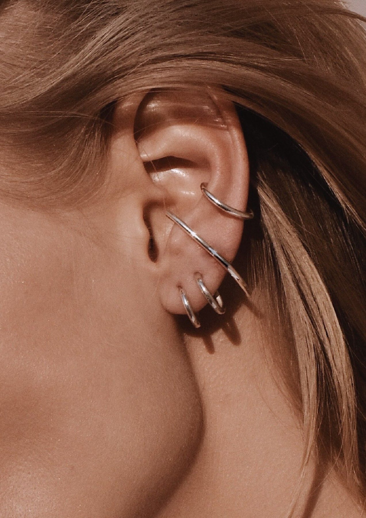 Radius Earrings - Silver