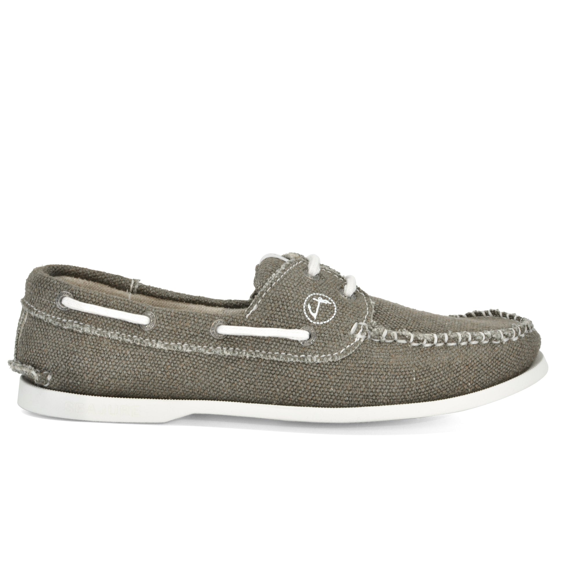 Men's vegan hemp boat shoe Scopello by Seajure - Side profile view