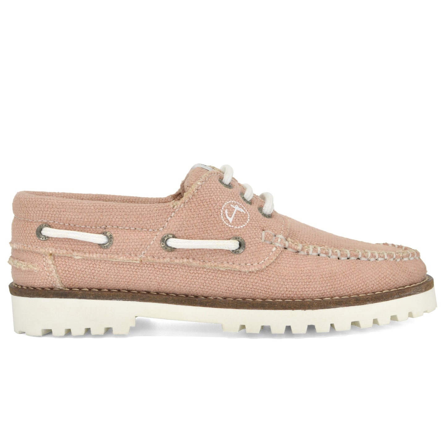 Women's vegan hemp boat shoe Pasjaca by Seajure - Side profile view