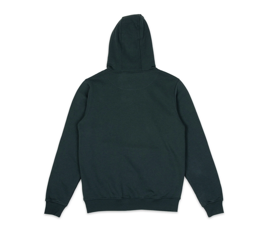Official Moomin Snufkin fishing dark green unisex hoodie back view