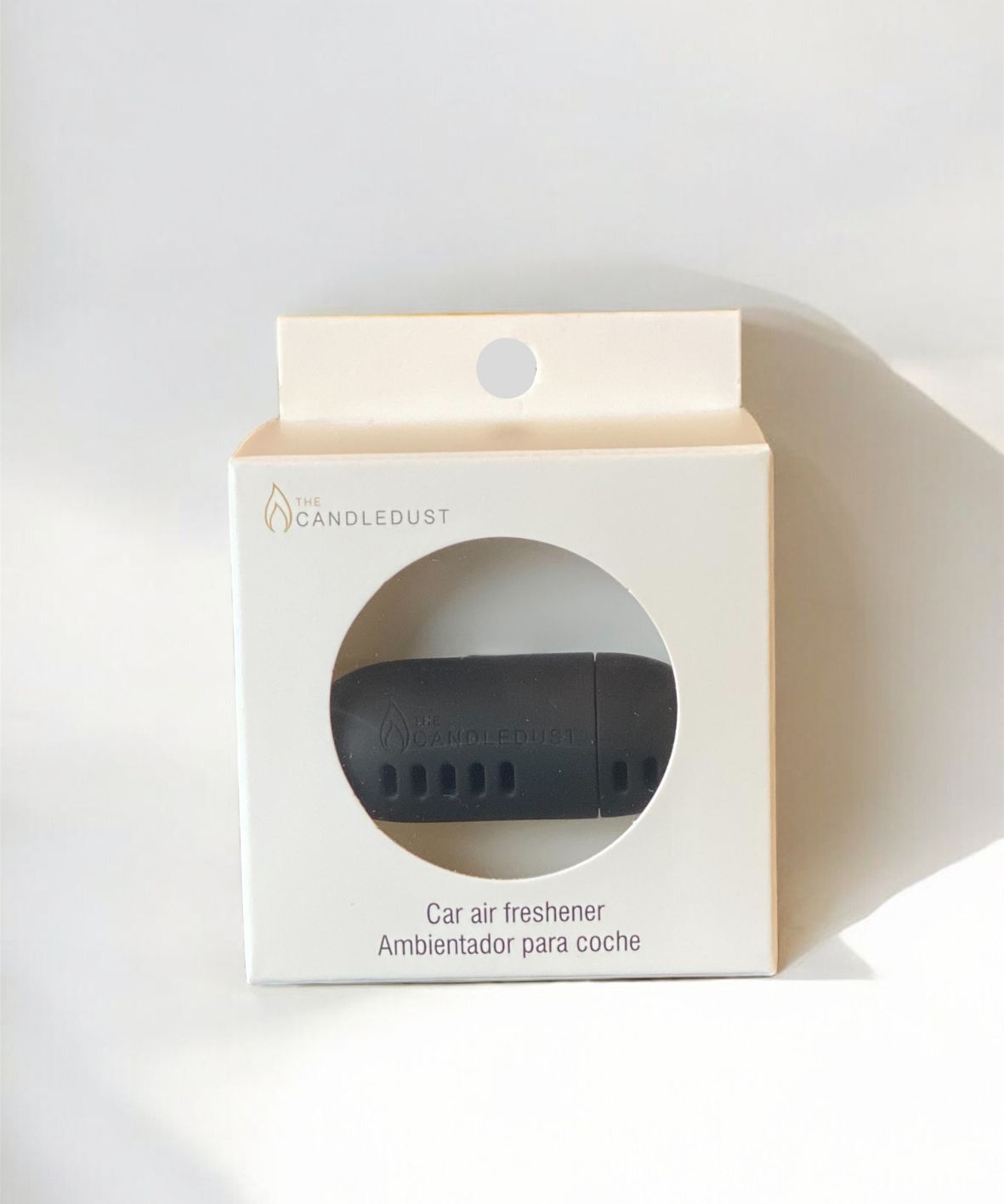 Packaging of The Candledust luxury car diffuser with natural scent - Rosso