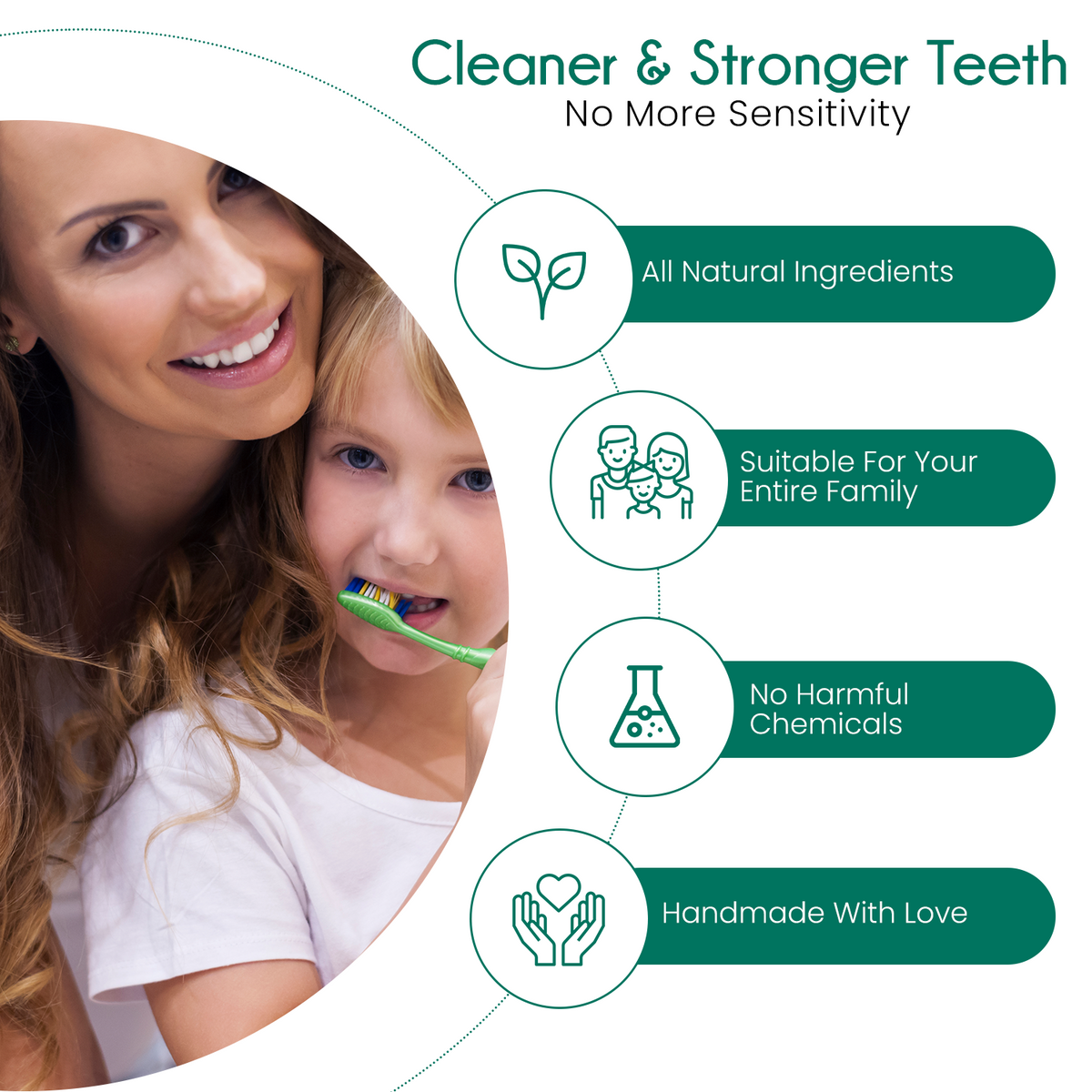 Features BeNat Toothpowder Bundle set featuring all-natural zero-waste oral care products