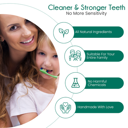 Features BeNat Toothpowder Bundle set featuring all-natural zero-waste oral care products