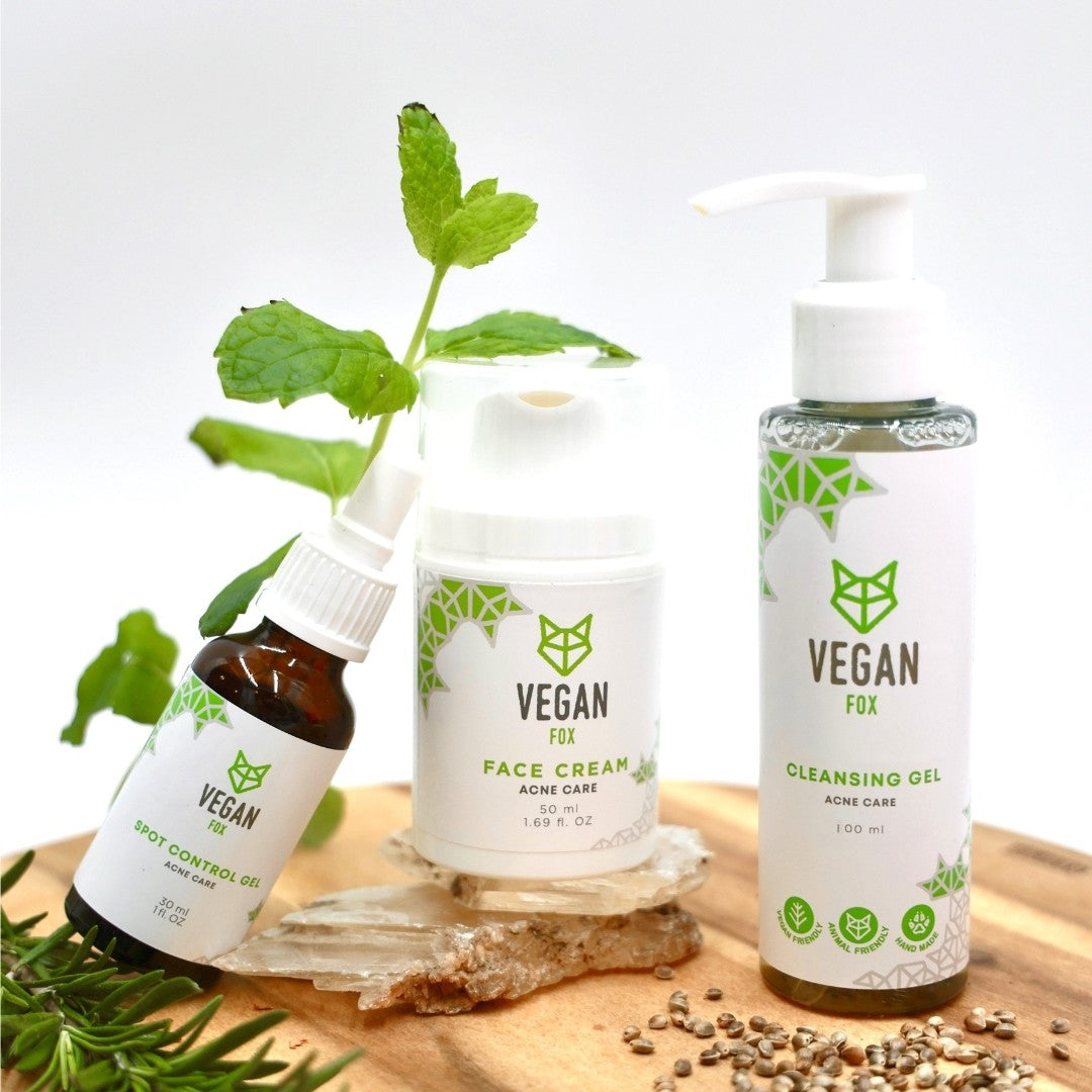 Vegan Fox Acne Care Face Set for clear and healthy skin - That Green Store