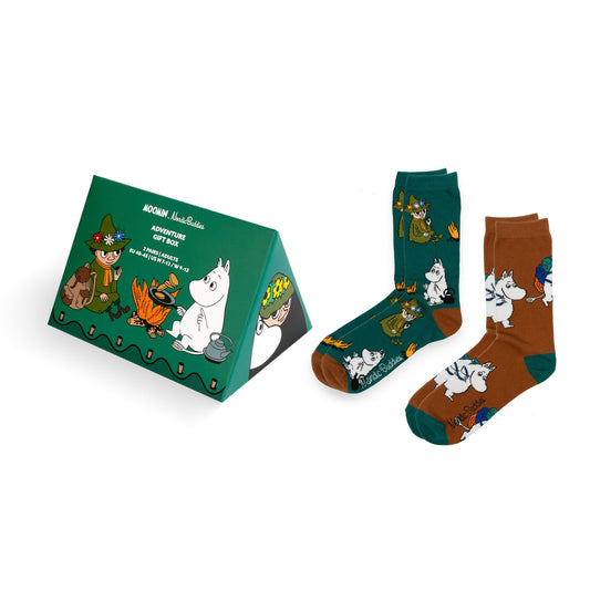Open Moomin Adventure gift set for men showing contents inside | Moomin by Nordicbuddies