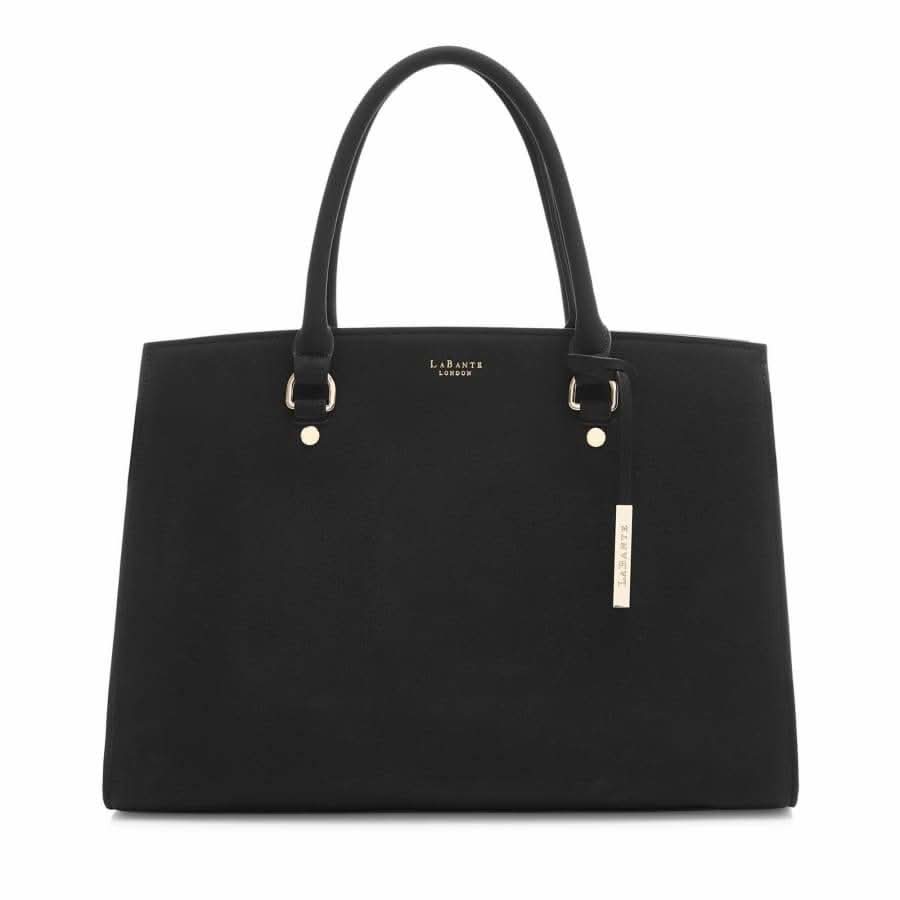 Front view Aricia Vegan Laptop Bag by LaBante London - Premium Vegan Handbag - Sustainable & Ethical Luxury Bag.