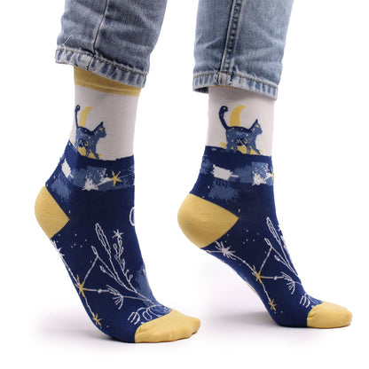 Hop Hare Bamboo Socks (36-40) - Midnight Cat