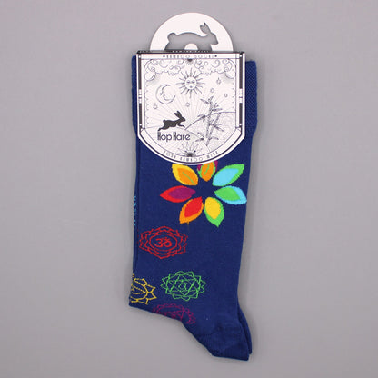 Hop Hare Bamboo Socks (36-40) - Rainbow Chakra