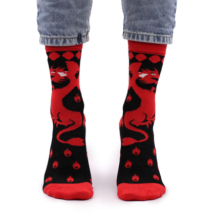 Hop Hare Bamboo Socks (36-40) - Red Dragons
