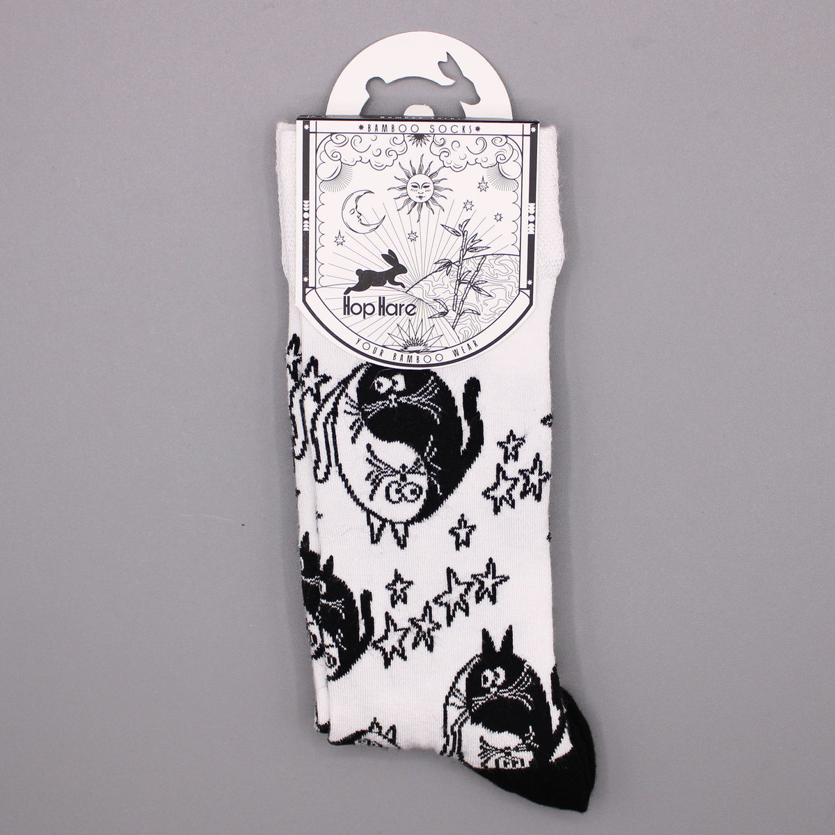 Hop Hare Bamboo Socks (36-40) - Ying Yang