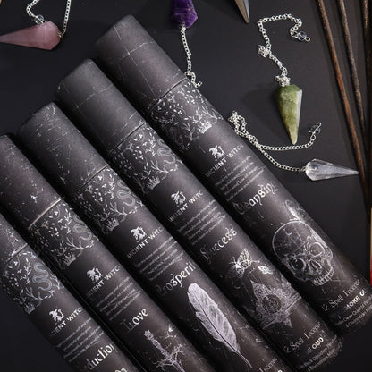 Ancient Witch Spell Incense - Seduction - Amethyst Pendulum