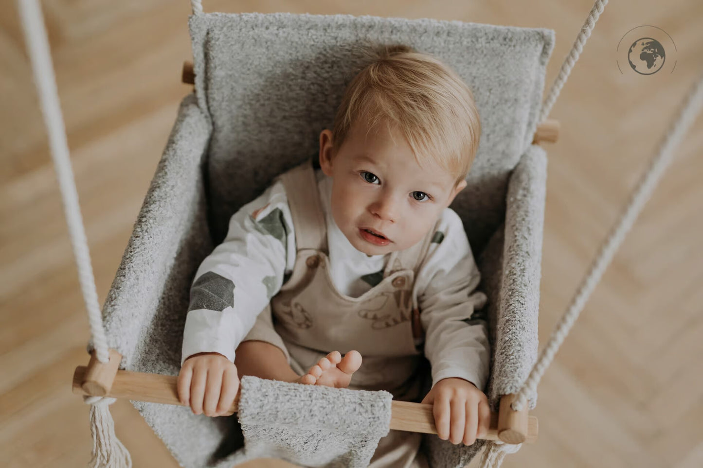 BaBi Baby Swing - Bouclé Night Grey