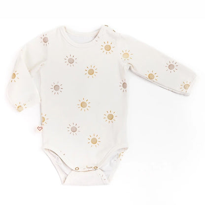Karloova GOTS-certified organic cotton baby bodysuit with minimalist print - Sun